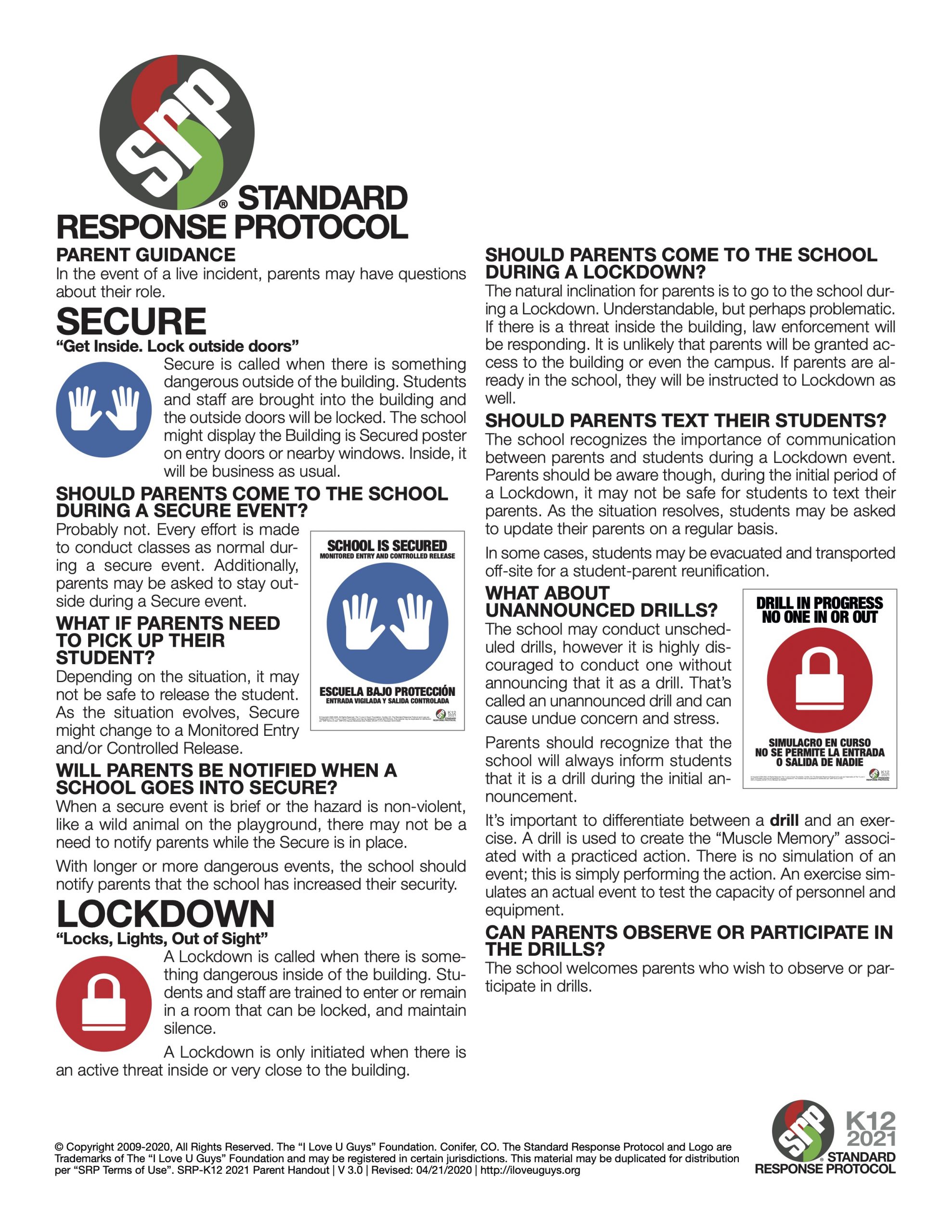 standard response protocol page 2
