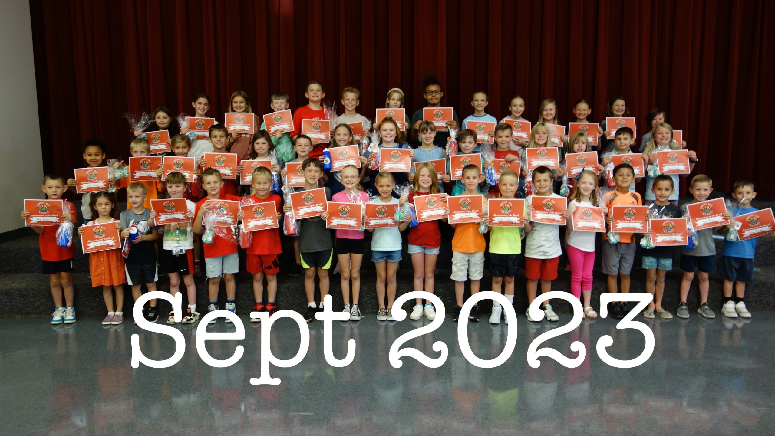 student winners for mountaineer of the month - sept 2023